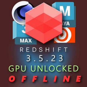 Redshift 3.5.23 [Unlocked GPU, Offline] for Cinema 4D, Maya, Houdini, 3DS Max